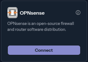 OPNsense Integration Card